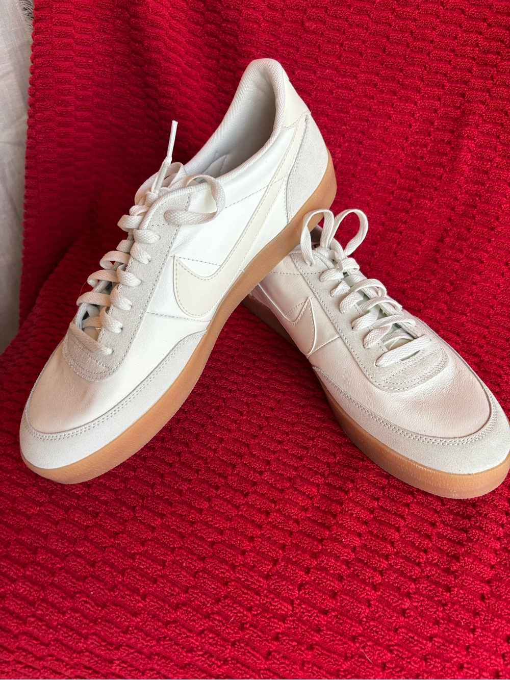 Nike Ivory Leather Killshot 2 Sneakers with Gum Sole